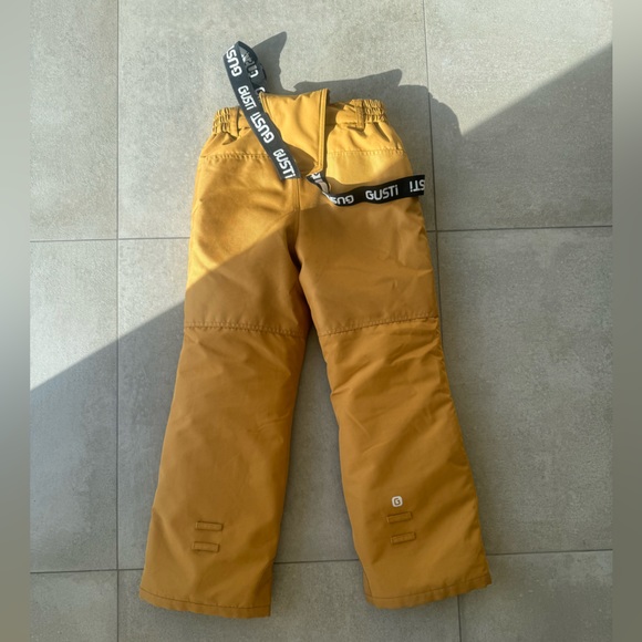 Kids Ski Clothing, Gutsi Jacket and Pants, Size 10y, Green, Black and Mustard - Picture 2 of 10